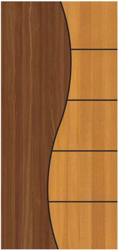 INDOOR door model BA 01, Black Alumina Membrane collection