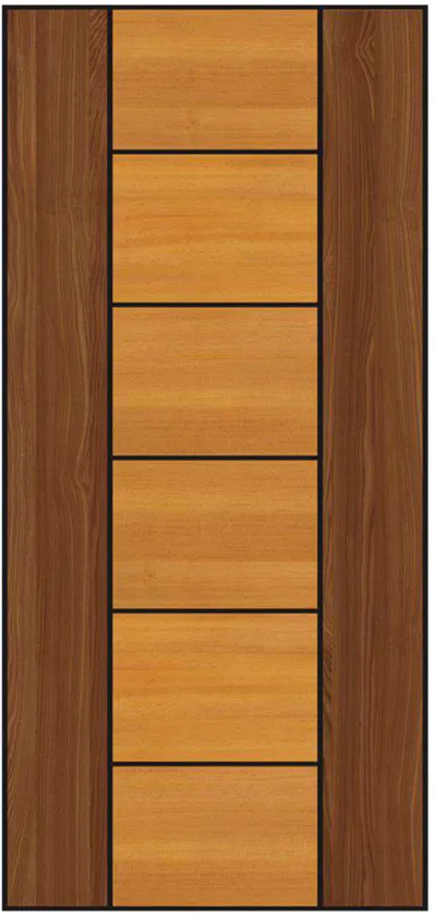 INDOOR door model BA 04, Black Alumina Membrane collection