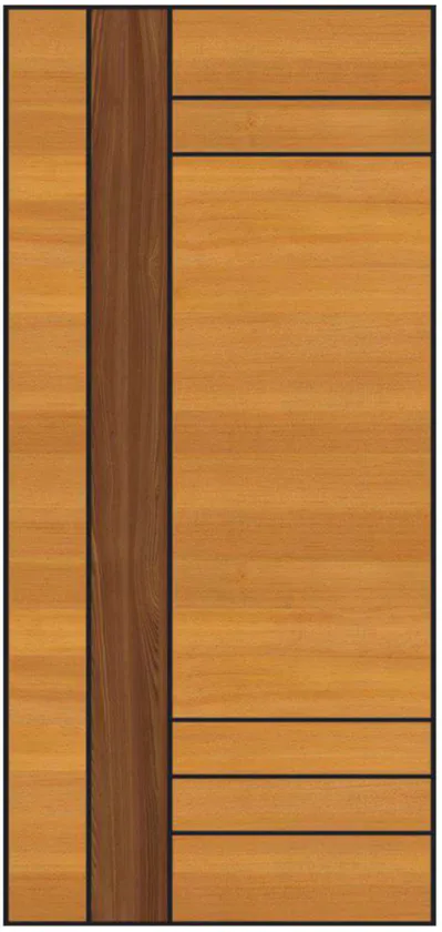 INDOOR door model BA 05, Black Alumina Membrane collection