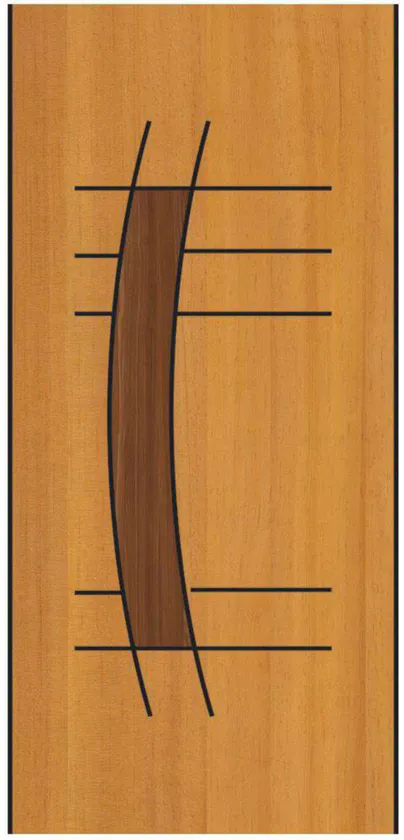 INDOOR door model BA 06, Black Alumina Membrane collection