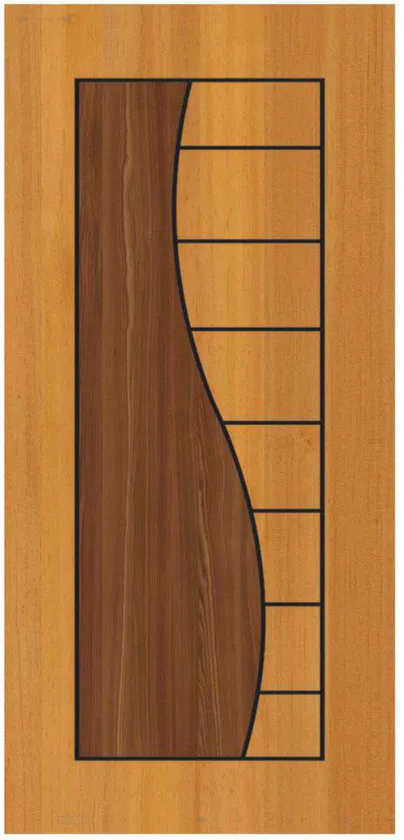 INDOOR door model BA 07, Black Alumina Membrane collection